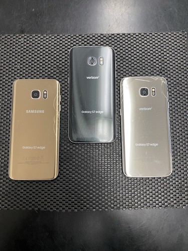 Lot Of 3 Samsung Galaxy S7 Edge 32GB Verizon/T-Mobile UNL For Parts/Repair A5 - Picture 3 of 12