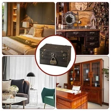 Antique Pirate Inspire Locking Storage Box Handcraft Designs Mysterious