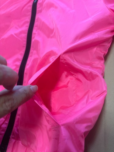 JUSTICE Girls Full Zip Hooded Windbreaker Size 10 Pink with Pockets - Picture 9 of 17