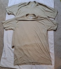 DRIFIRE FR Flame Resistant Tactical T-Shirt Lot 2 Mens Medium Biege Tan USA