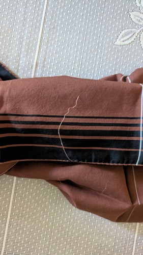 Pañuelo o cuadrado de bolsillo vintage Hermes para hombre de algodón marrón negro 23 x 21" - Imagen 7 de 9