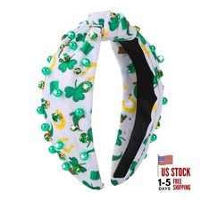 St. Patrick's Day Headband for Women - St. Partrick Day, Rhinestone 1Pcs