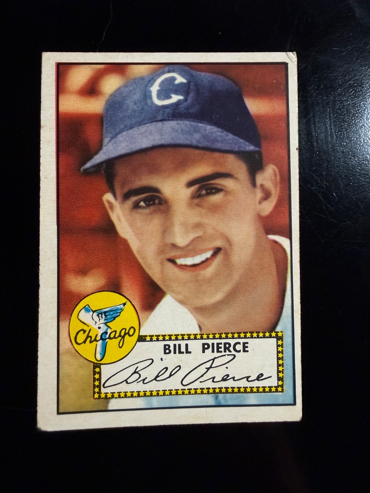 Bill Pierce 1952 Topps #98 Chicago White Sox VG+ WRINKLE BOTTOM RIGHT