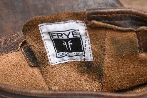 FRYE Veronica Botas de Cuero Ecuestre Altas Marrón Slouch para Mujer Talla 8.5 - Imagen 10 de 11