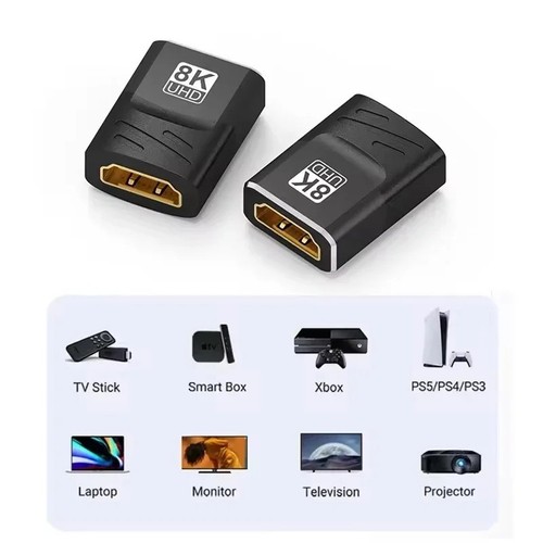 Extender HDMI 2.1 8K - Adattatore HDMI da Femmina a Femmina per TV, Monitor, PC, PS4, - Foto 4 di 10