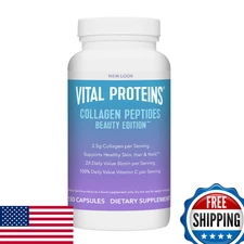 Vital Proteins Collagen Peptides Beauty Capsules 2.5g Collagen Biotin Vitamin C