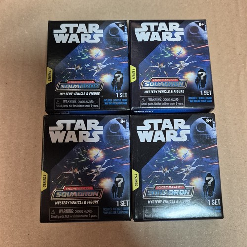 Star Wars Micro Galaxy Squadron Series 4 - Ewok & C3PO General & Bike - 4 PACK - Picture 2 of 2