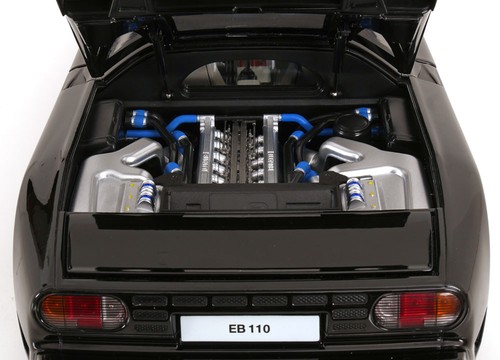 KK Scale 1:12 BUGATTI EB110 BLACK 1991 - KKDC120134 - Foto 10 di 11