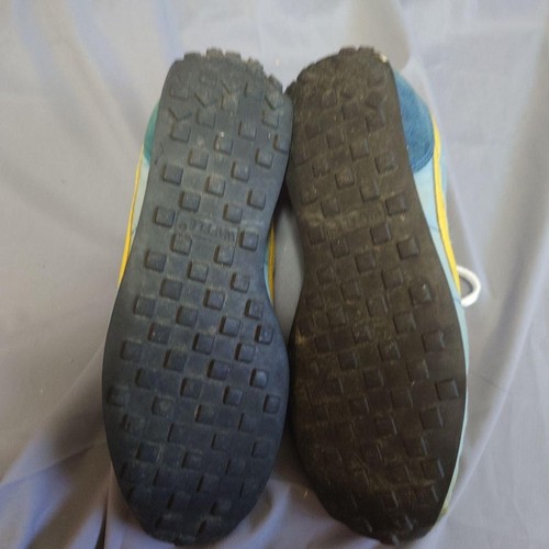 Nike Vintage Waffle Sole Used Sneakers Light Blue x Yellow Made in China w/Box - Picture 11 of 13