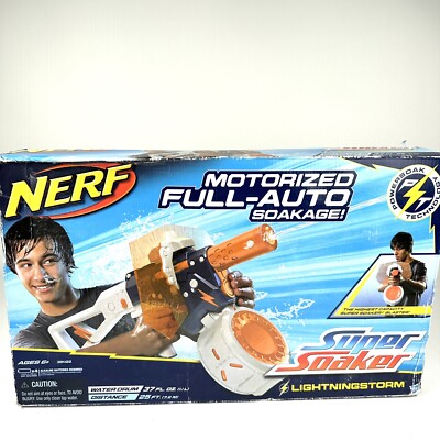 Nerf Super Soaker Lightningstorm Motorized Full-Auto Soaker 2011 New Open Box