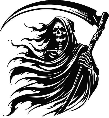 Grim Reaper Image Quality Vinyl Decal Sticker 43 different colors available - Foto 3 di 45