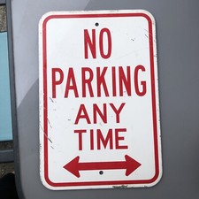 ANCIENNE PLAQUE ÉMAILLÉE Panneau De SIGNALISATION  USA 31 cm x46 cm