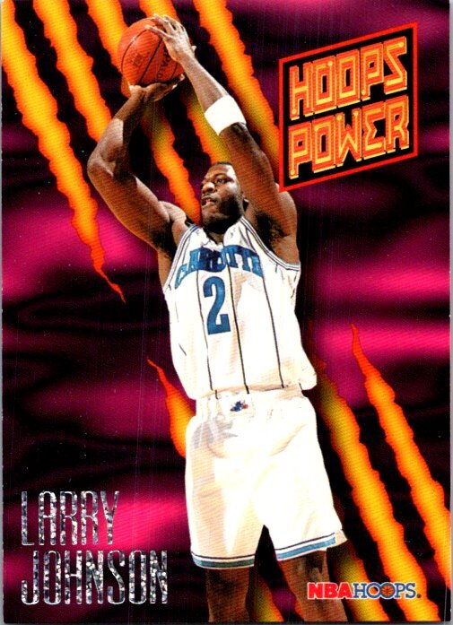 1994-95 Hoops #PR-5 Larry Johnson Hoops Power (Stat Power Ratings)