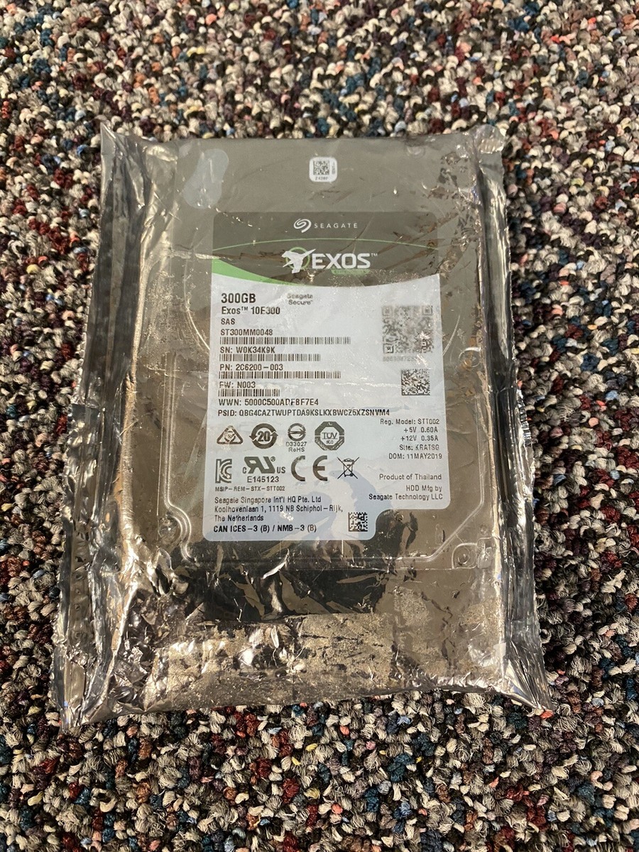 Seagate Exos 10E300 300GB HDD 7個 SEAGATE EXOS 10E300 ST300MM0048 HDD 300GB SAS 6Gb/s 2.5