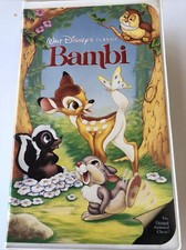 Disney's Bambi (VHS, Black Diamond Edition) RARE The Classics Collection