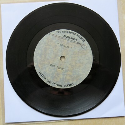 THIN LIZZY Rosalie UK Pye Recording Studios 7'' 1-seitig Acetat