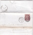 1880 QV FINE SG51 LAKE RED 1½d STAMP ON BEDFORD ROW LETTER TO WHITEHAVEN