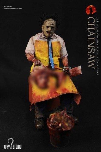 Pre-order WHY STUDIO WS013 1/6 Texas Chainsaw Butcher 12" Action Figure Model - Picture 3 of 10