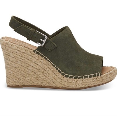 monica suede espadrille wedge