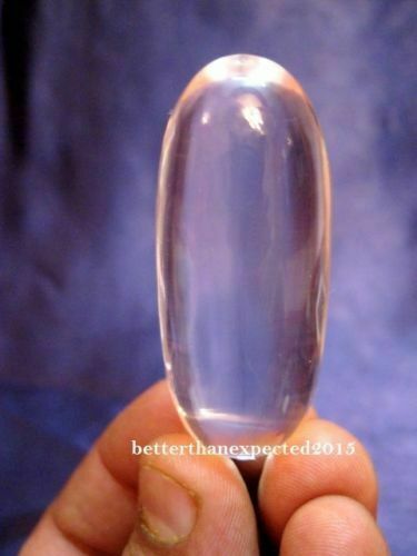 SPHATIK CRYSTAL NATURAL 82 MM SHIVLING HINDU SHIVA LINGAM BLESSED & ENERGIZED - Picture 1 of 2