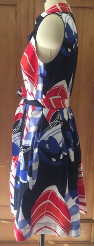 Talbot's Nautical Geometric Sailboat Shirt Dress in Size 6P NWT $149 - Picture 7 of 12