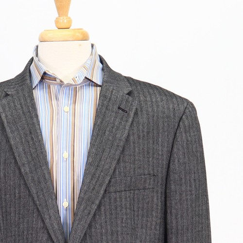 Veste blazer manteau sport gris Tommy Hilfiger 48L HB 2B liquidation polyester