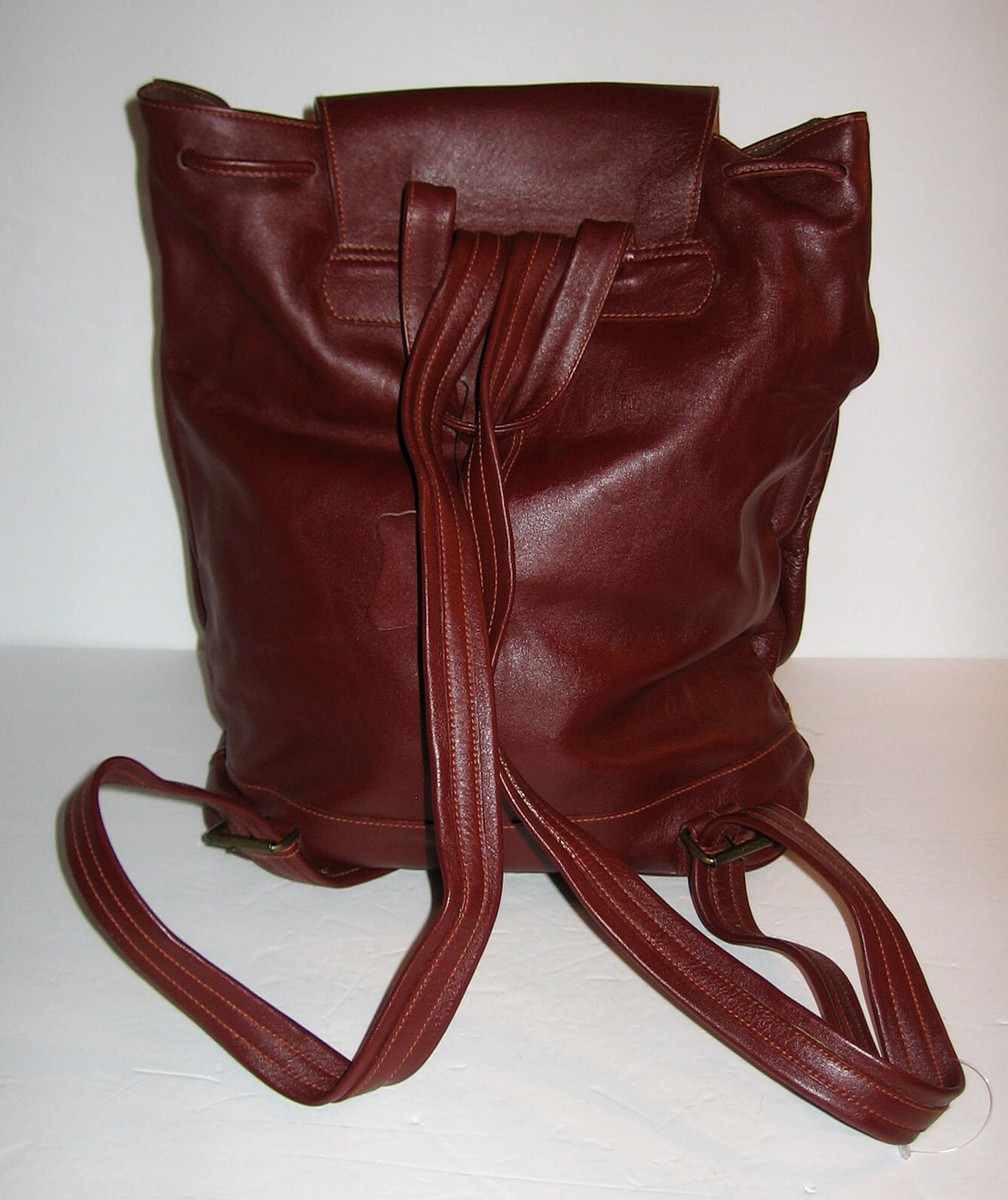 LOUIS TIMBER Brown Leather Backpack | eBay display picture 2