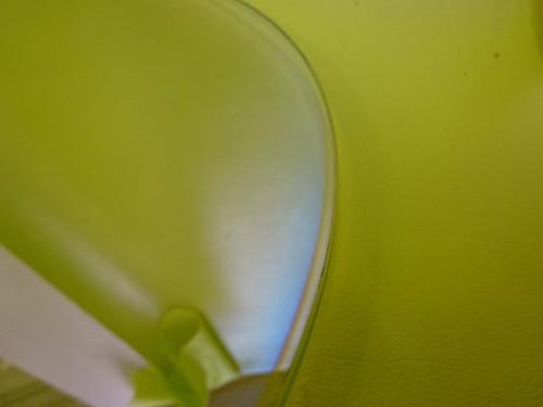 HUGE OPTICAL GLASS LARGE COATED ROUND DISC OPTICS AS IS &50-A-01 - Picture 9 of 10