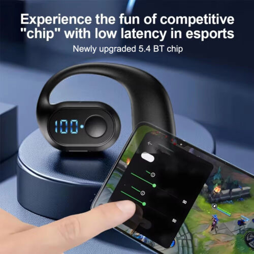 Bluetooth 5.4 Headset Single Wireless Ohrhörer Ohrhörer Stereo Kopfhörer Ohrbügel - Bild 6 von 27