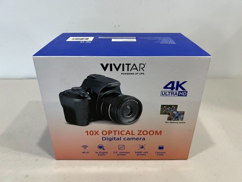 Vivitar 4K UHD 10X Optical Zoom Digital Camera / 64MP / 32 GB SD / Case - Picture 2 of 9