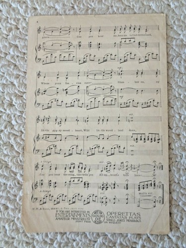 Gypsy Love Song 1926 The Witmark School Edition Piano Music (#4784) - Picture 4 of 4