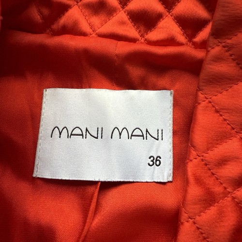 Mani Mani Designer Women’s Jacket Red Acetate Quirky Design - Size EU 36 (UK 8) - Picture 3 of 24