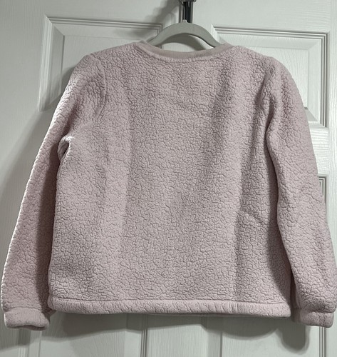 Target’s Cat & Jack Cozy Sherpa Sweatshirt in Pale Pink, Size Girls XL (14-16) - Picture 2 of 7