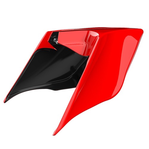 Cubierta lateral extendida Advanblack rojo escarlata para Harley Touring 09-13 - Imagen 2 de 8