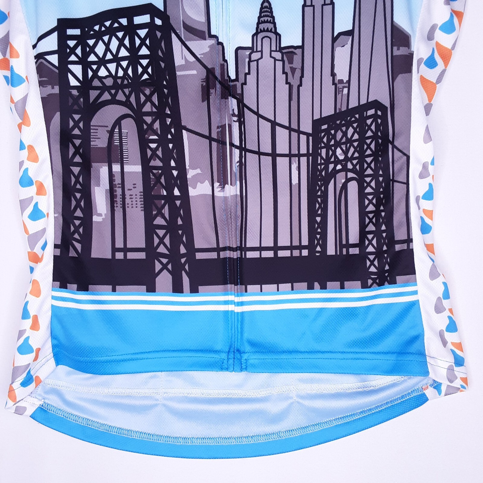 Primal Womens Cycling Jersey Multicolor NYC Skyline Size Large eBay