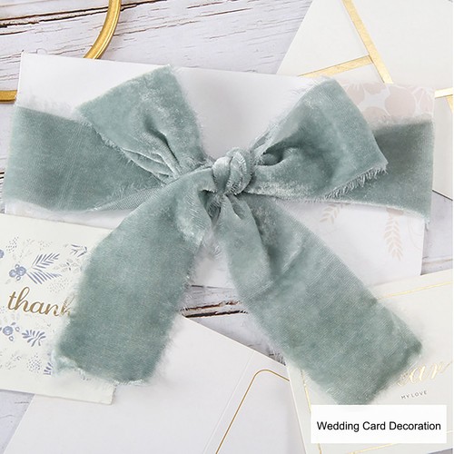 3yd Velvet Ribbon Christmas Home Decoration Wreath Packaging Decor Handcraft DIY - Picture 51 of 58
