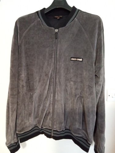 AUTHENTIC ROBERTO CAVALLI VELOUR STYLE JACKET XL 52 BNWOT - Picture 2 of 13