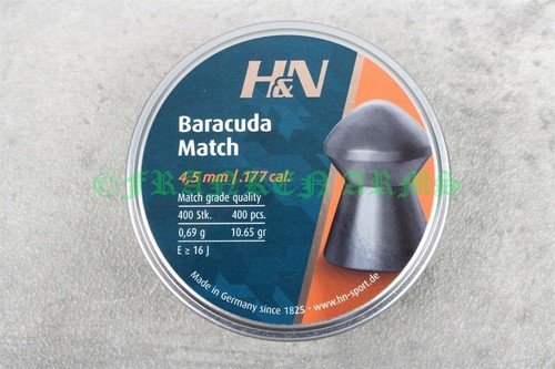 H&N Baracuda Match 4,51mm 400 Stück Field Target Luftgewehr Jagddiabolo - Bild 2 von 3