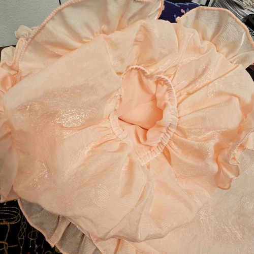 CQ by CQ PUFF SLEEVE Ruffled Top Festival Boho Dramatic Romantic sz Medium - Picture 9 of 11