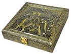 Handcrafted Decorative Antique Design Wooden Dry-Fruit Box (Size: 20 x 20 x 5cm)