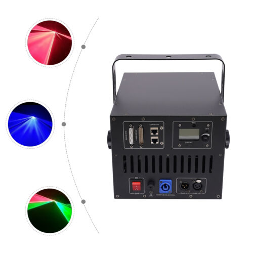 10W RGB DMX Vollfarbe ILDA Laserlicht DJ Bühne KTV Club Party 30KPPS Aluminium - Bild 5 von 20