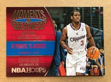 2014-15 Hoops Moments of Greatness #17 Chris Paul Basketball Card