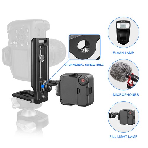 Camera Quick Release L-Shape Plate Aluminum Universal DSLR Camera Base Holder - Picture 7 of 12