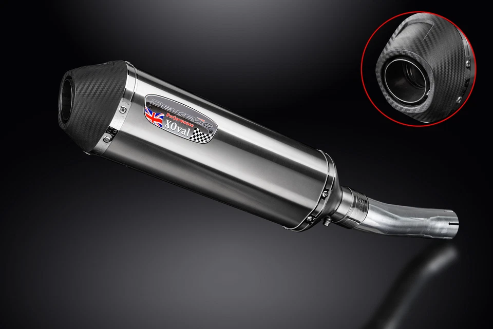 Kit silenciador escape inox X-Oval 13,5" Honda CB500X 2013-14-15-2016 Foto 3 de 4