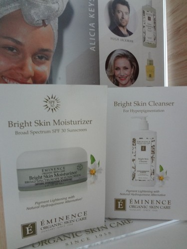 Eminence Organic Bright Skin Cleanser & Moisturizer 2 Authentic Brand NewProben - Bild 2 von 3