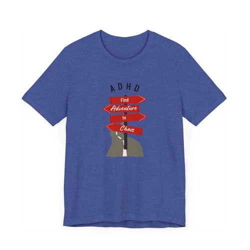 ADHD Adventure In Chaos Unisex Jersey Short Sleeve Tee S - 3XL - Picture 36 of 61