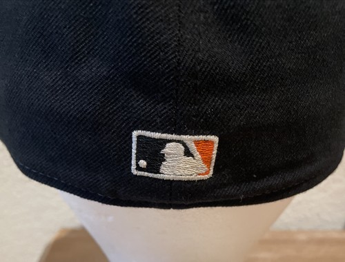 San Francisco Giants New Era Vintage Fitted Hat Cap Size 7 1/8 MLB 100% Wool 90s - Picture 5 of 13