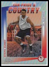 Steph Curry For Pride & Country PC-4 2024 Topps Chrome Olympics USA