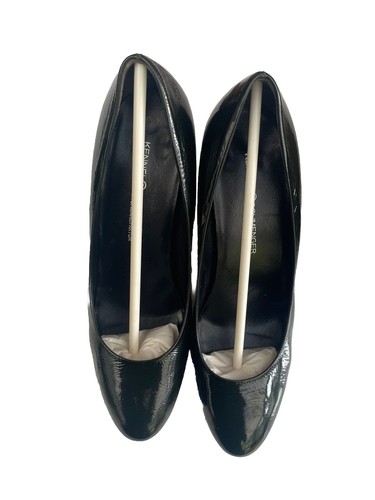 KENNEL&SCHMENGER Women's Green Metallic High Chunky Heel VERO CUOIO Shoes 5 / 38 - Picture 14 of 19