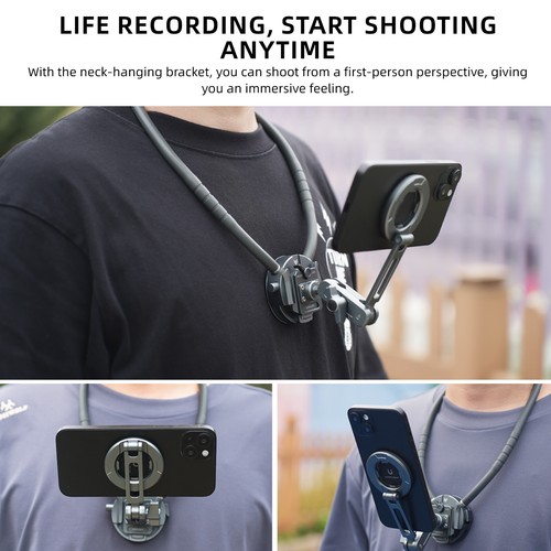 Magnetic Phone Holder with 360° Phone Tripod Mount for MagSafe iPhone 16 15 14 - Picture 11 of 23